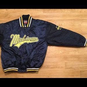 Vintage Michigan Wolverines University 90s Bomber